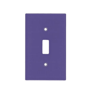 Plain solid dark amethyst smoke purple light switch cover
