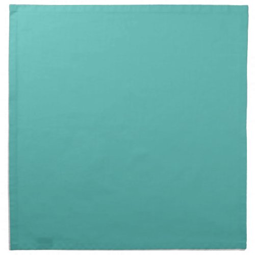 Plain solid eucalyptus pastel turquoise cloth napkin