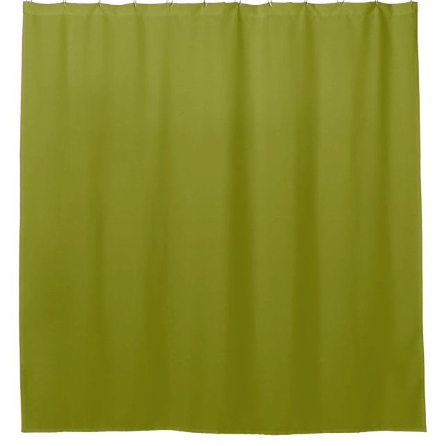 Plain solid grape vine green shower curtain (Front)