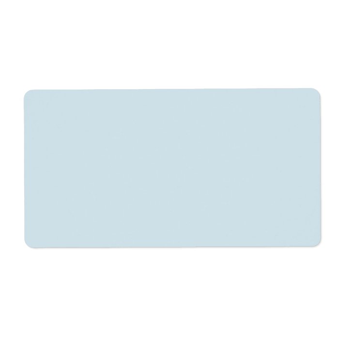 Plain solid pale muted sky blue background blank labels