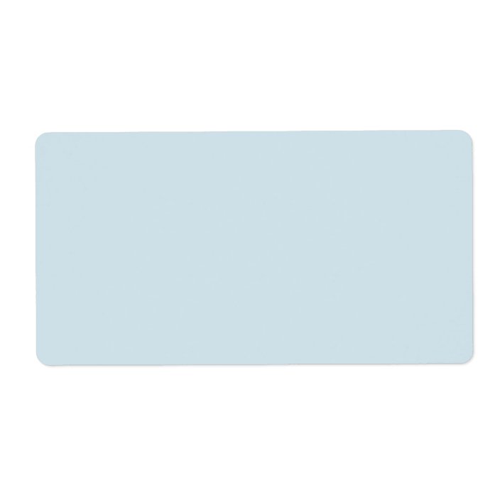 Plain solid pale muted sky blue background blank label
