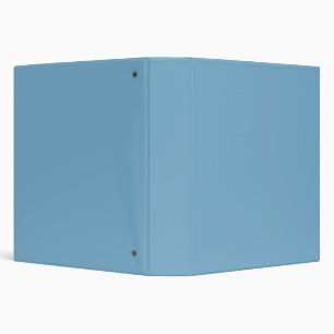 Plain solid pastel dusty blue 3 ring binder