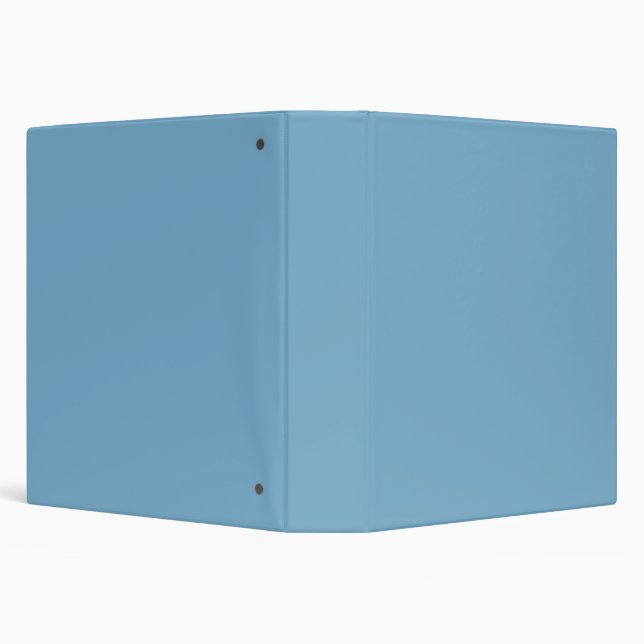 Plain solid pastel dusty blue 3 ring binder (Background)