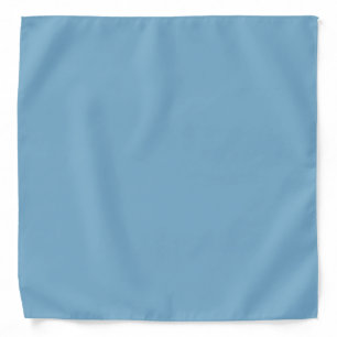Plain solid pastel dusty blue bandana