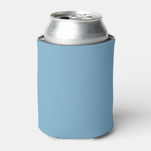 Plain solid pastel dusty blue can cooler