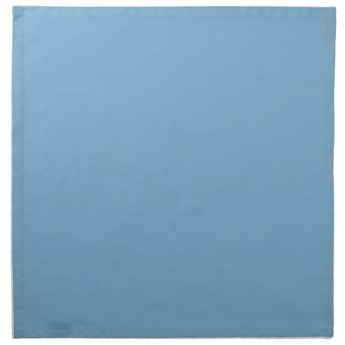 Plain solid pastel dusty blue cloth napkin