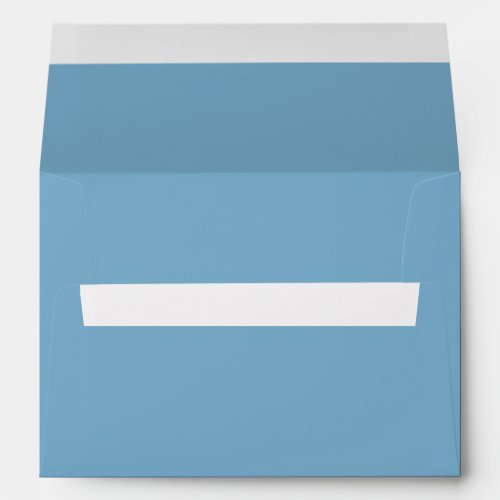 Plain solid pastel dusty blue envelope