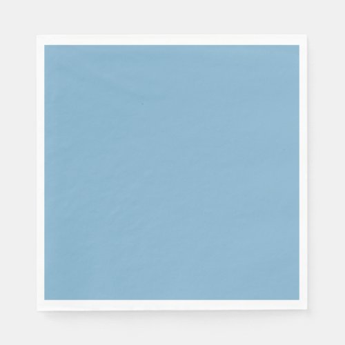 Plain solid pastel dusty blue napkins