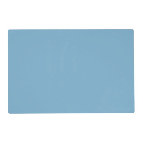Plain solid pastel dusty blue placemat