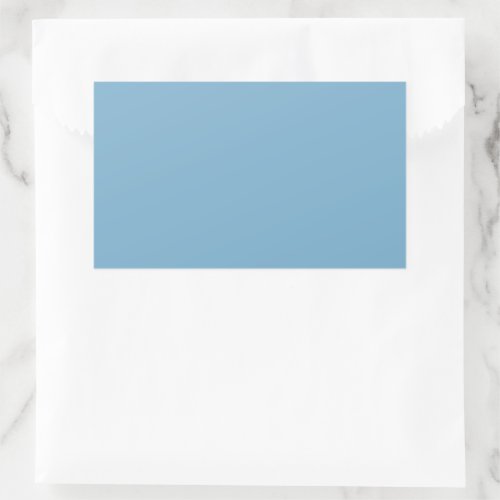 Plain solid pastel dusty blue rectangular sticker