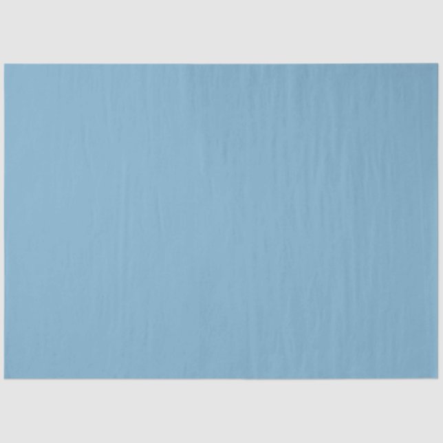 Plain solid pastel dusty blue tissue paper (Front)