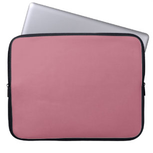 plain solid pastel dusty rose laptop sleeve