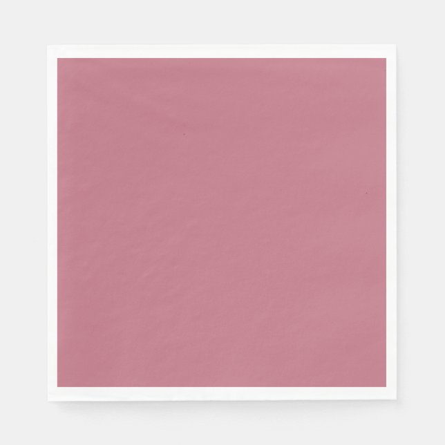 Plain solid pastel dusty rose napkins (Front)