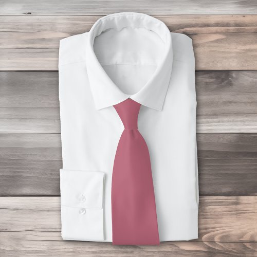 Plain solid pastel dusty rose neck tie