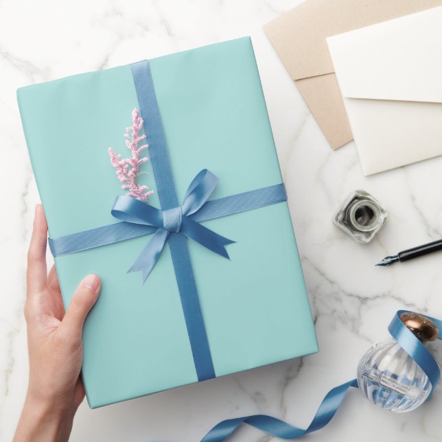 Plain Solid Teal Wrapping Paper (Gifting)