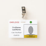 [ Thumbnail: Plain Staff Member ID Badge ]
