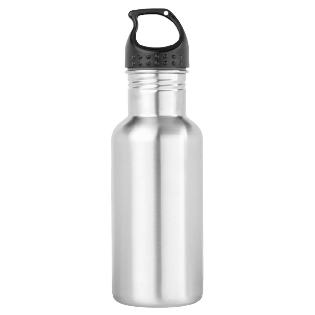 Plain Stainless Steel Water Bottle (Back)