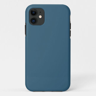 Plain Steel Blue iPhone 11 Case