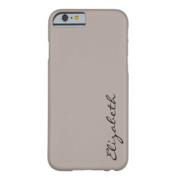 Plain Tan Background Barely There iPhone 6 Case