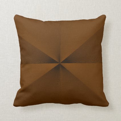 Plain Tan Two Toned >Throw Pillow