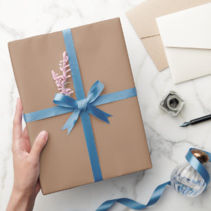 Plain Taupe Tan Color Shade Tone Wrapping Paper