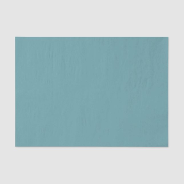 Plain Teal Background Tissue Paper (Front)