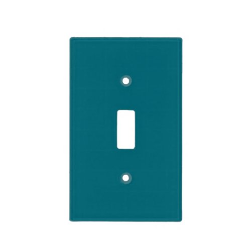 Plain teal dark Caribbean blue water Light Switch Cover