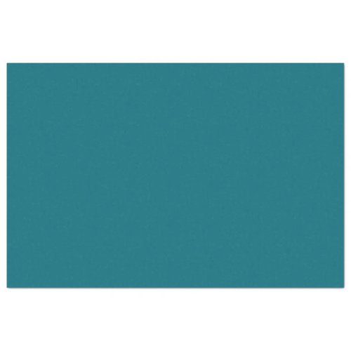 Plain teal dark Caribbean blue water Tissue Paper