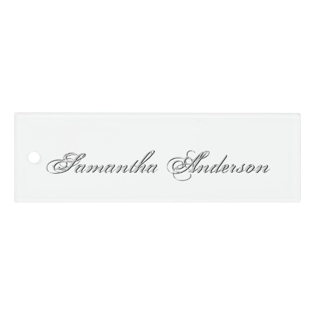 Plain Text Personalized Create Your Own Custom Ruler (Front)