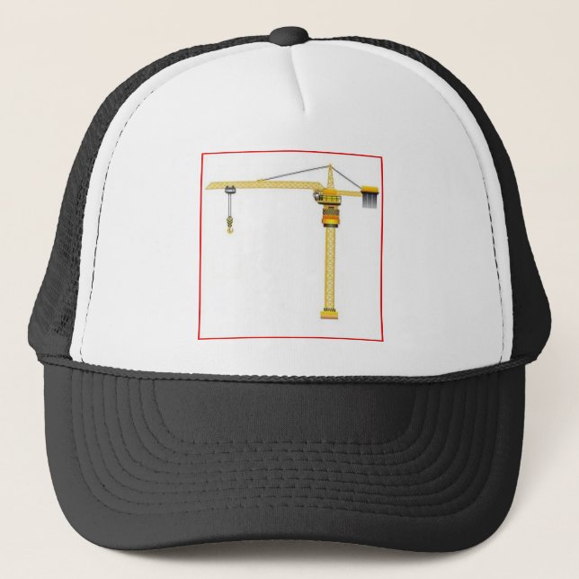 Plain Tower Crane Trucker Hat (Front)