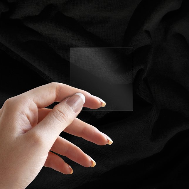 Plain Transparent 2" Square Wedding Vinyl Sticker (Plain Transparent 2" Square Wedding Vinyl Sticker)