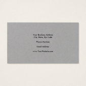 Plain Trendy Minimalist Professional Profile Card (Back)
