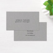 Plain Trendy Minimalist Professional Profile Card (Desk)