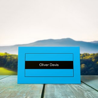 Plain Ultimate Blue Business Card