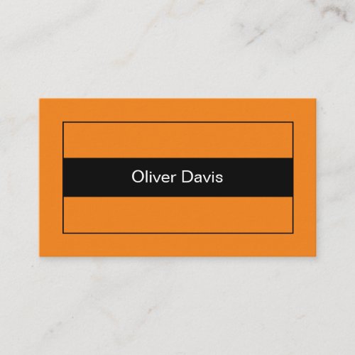 Plain Ultimate Orange Business Card