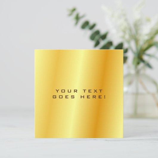 Plain Unique Special Gold Color Background (Standing Front)