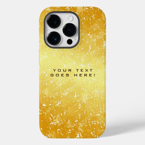Plain Unique Special Gold Color Background Case_Mate iPhone 14 Pro Case