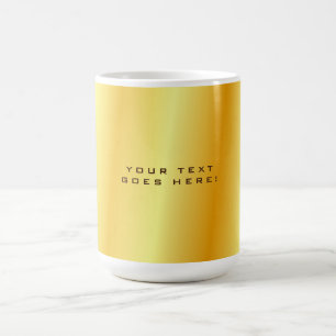 Plain Unique Special Gold Color Background Coffee Mug