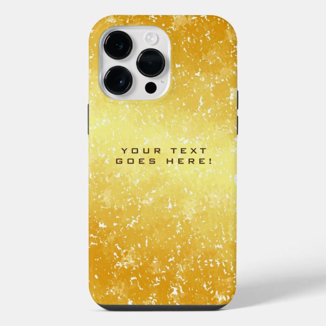 Plain Unique Special Gold Color Background Iphone Case (Back)