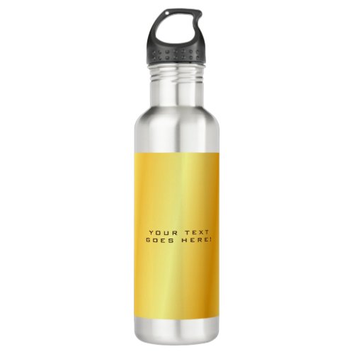 Plain Unique Special Gold Color Background Stainless Steel Water Bottle