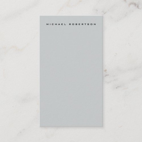 Plain Unique Special Grey Personalized Own Name Enclosure Card