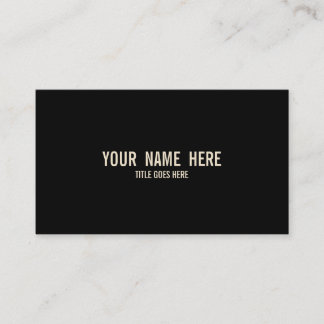 Plain Vintage Color Business Card