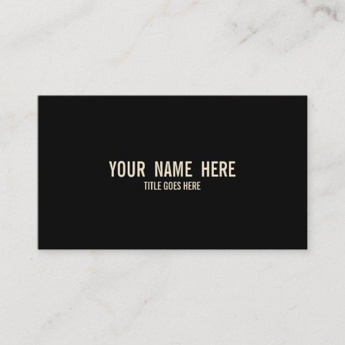 Plain Vintage Color Business Card