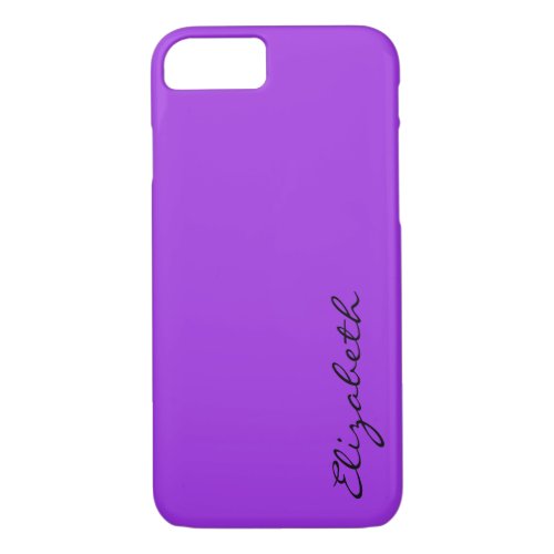 Plain Violet Background iPhone 87 Case