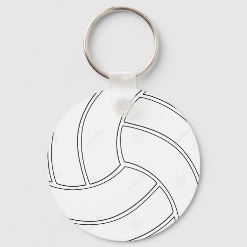 Plain Volleyball Sports Player Keychain Keyring