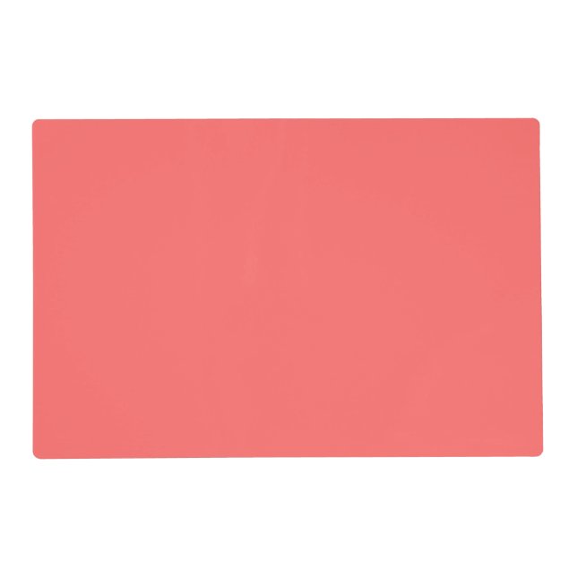 Plain Watermelon Pink placemat (Front)