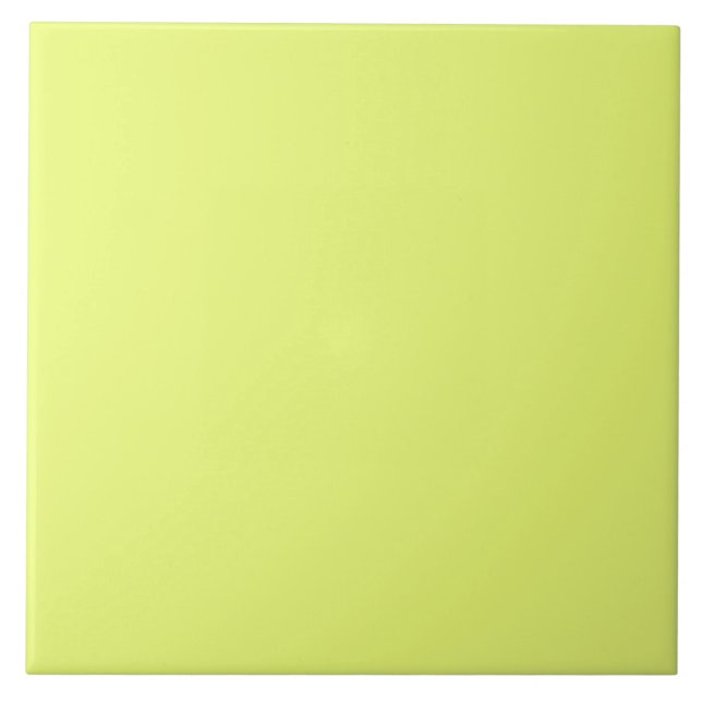 Plain Watermelon Yellow Green Ceramic Tile (Front)