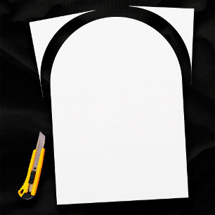 Plain White 18" x 24" Arch Template Blank Wedding Foam Board