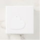 Plain White 1.75" Heart Tag  Blank Business Cards