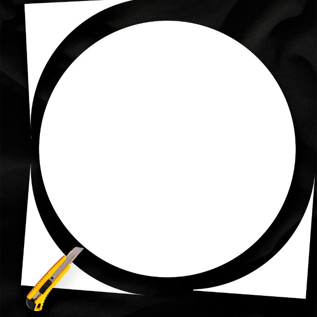 Plain White 24" Circle Template Blank Wedding Foam Board (Plain white 24" circle blank foam board wedding sign)